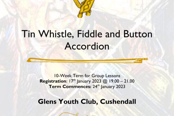 Glens of Antrim Comhaltas Winter/Spring Music Lessons