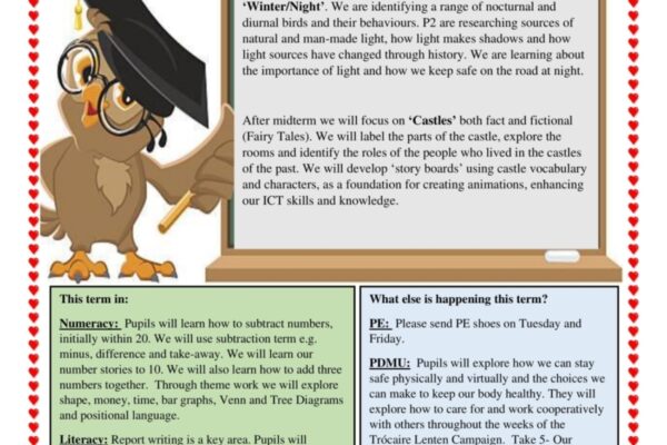 Parent Curriculum Overview:  Term II